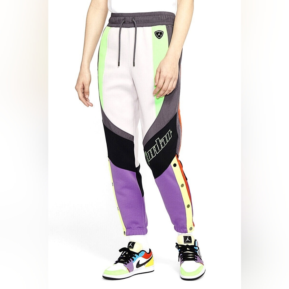 Jordan Multicolor Women Joggers - Purple, Green, Gray, Orange